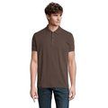 Polo Hombre Manga Corta 200g Chocolate 5Xl