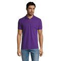 Polo Hombre Manga Corta 200g Morado Oscuro L