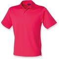 Polo hombre poliéster micropiqué Bright Pink S