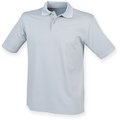 Polo hombre poliéster micropiqué Silver Grey L