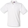 Polo hombre poliéster micropiqué White Xxl