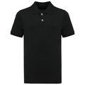 Polo infantil de algodón peinado Black 8/10 Ans