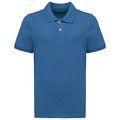 Polo infantil de algodón peinado Light Royal Blue 10/12 Ans