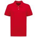 Polo infantil de algodón peinado Red 8/10 Ans