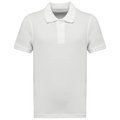 Polo infantil de algodón peinado White 8/10 Ans