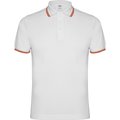 Polo de manga corta Adorno de bandera Blanco 3Xl