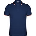 Polo de manga corta Adorno de bandera Marino M