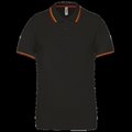 Polo de manga corta algodón Black / Red / Yellow XL
