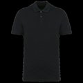 Polo manga corta algodón de calidad Black 4XL