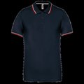 Polo de manga corta algodón Navy / Red / White 3XL