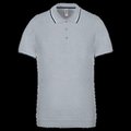 Polo de manga corta algodón Oxford Grey / Navy / White Xxl