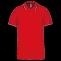 Polo de manga corta algodón Red / Navy / White 3XL