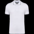 Polo de manga corta algodón White / Sky Blue / Light Grey S