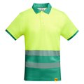 Polo Manga Corta Alta Visibilidad Verde Jardín/Amarillo Flúor 2Xl