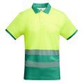 Polo Manga Corta Alta Visibilidad Verde Jardín/Amarillo Flúor S