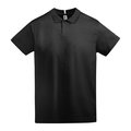 Polo de manga corta atemporal Negro S