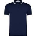 Polo Manga Corta detalles en contraste Marino/Blanco M