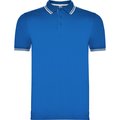 Polo Manga Corta detalles en contraste Royal/Blanco 2Xl