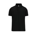 Polo manga corta hombre algodón preencogido Black M