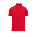 Polo manga corta hombre algodón preencogido Red L