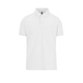 Polo manga corta hombre algodón preencogido White Xxl