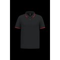 Polo manga corta hombre Black / Red Xxl