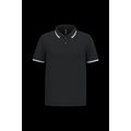 Polo manga corta hombre Black / White 4Xl
