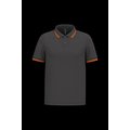Polo manga corta hombre Dark Grey / Orange S