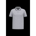 Polo manga corta hombre Oxford Grey / Black S