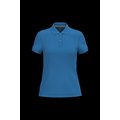 Polo manga corta mujer algodón Light Royal Blue L