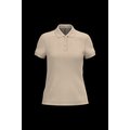 Polo manga corta mujer algodón Light Sand L