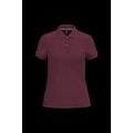 Polo manga corta mujer algodón Wine 3Xl