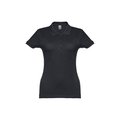 Polo Manga Corta de Mujer Negro S