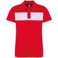 Polo de manga corta para niños Rojo / Blanco 6/8 ans