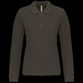 Polo de manga larga entallado mujer Dark Grey M