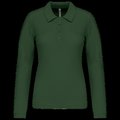 Polo de manga larga entallado mujer Forest Green L