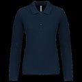 Polo de manga larga entallado mujer Navy L
