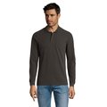 Polo Manga Larga Hombre 180g Antracita Mezcla 3Xl