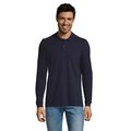 Polo Manga Larga Hombre 180g French Marino Xxl