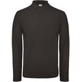 Polo manga larga hombre algodón Black 3XL