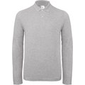 Polo manga larga hombre algodón Heather Grey XXL