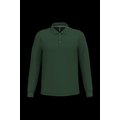 Polo manga larga hombre algodón piqué Forest Green 3Xl