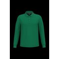 Polo manga larga hombre algodón piqué Kelly Green Xl