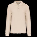 Polo manga larga hombre algodón piqué Light Sand M