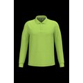 Polo manga larga hombre algodón piqué Lime S