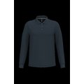 Polo manga larga hombre algodón piqué Navy M
