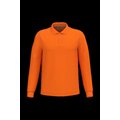 Polo manga larga hombre algodón piqué Orange 3Xl