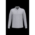 Polo manga larga hombre algodón piqué Oxford Grey 4Xl