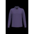 Polo manga larga hombre algodón piqué Purple S
