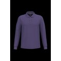Polo manga larga hombre algodón piqué Purple Xl